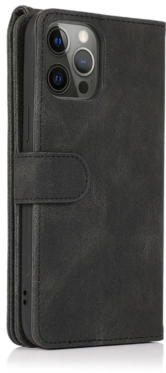 MobiQ 46-00332 Wallet Hoesje iPhone 16 Pro - Zwart