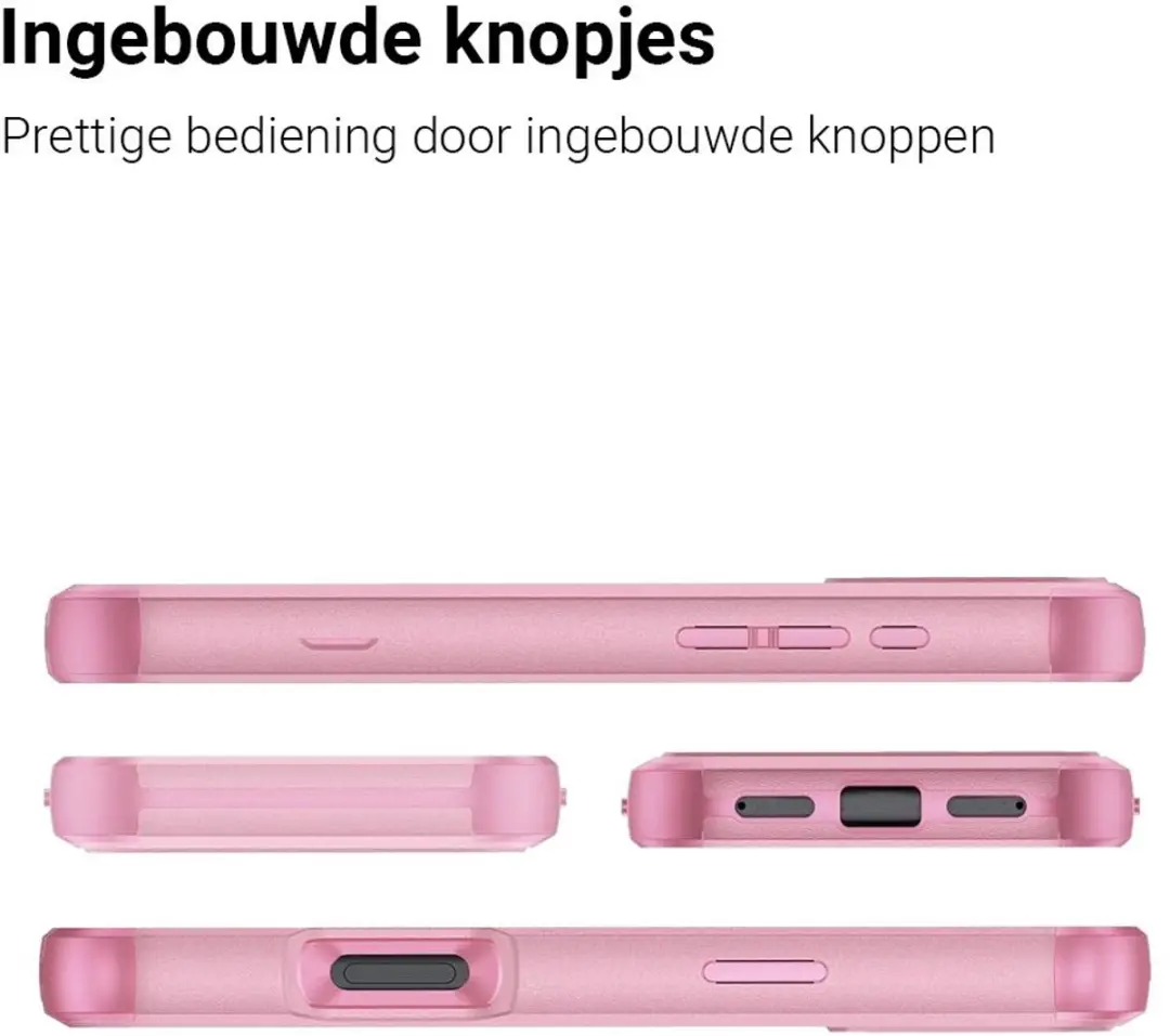 MobiQ Layered Armor Hoesje 46-01491 - iPhone 17 Pro Max - Roze