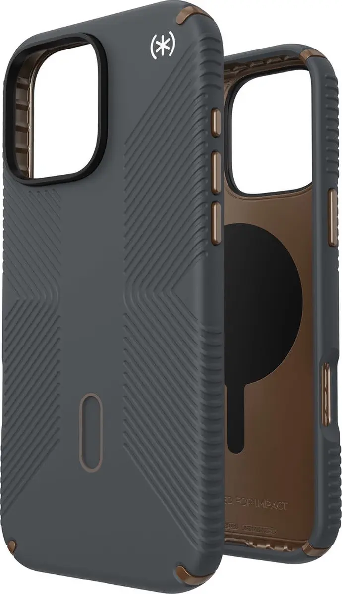 Speck Presidio2 Grip 150725-3212 Hoesje - iPhone 16 Pro Max - Grijs