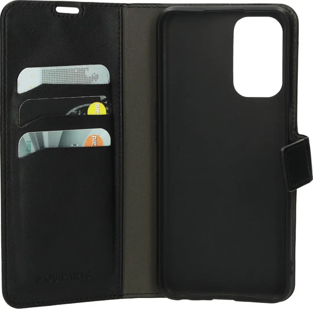 Mobiparts MP-122258 Hoesje OPPO A54 5G - Wallet - Eco Leer - Zwart