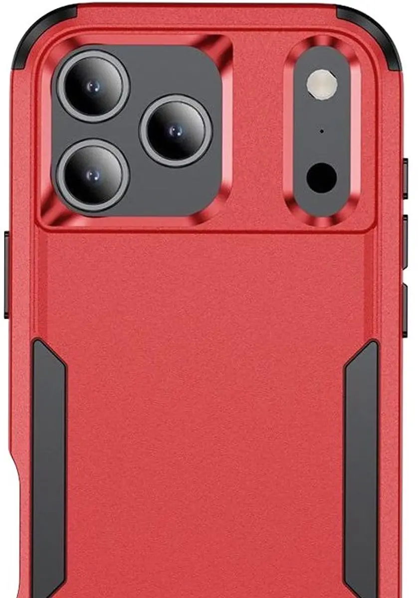 MobiQ Layered Armor Hoesje 46-01396 - iPhone 17 Pro - Rood