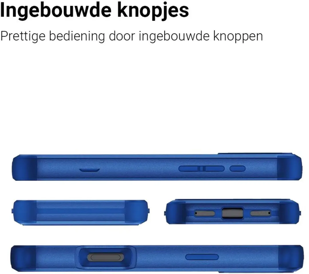 MobiQ Layered Armor Hoesje 46-01488 - iPhone 17 Pro Max - Blauw