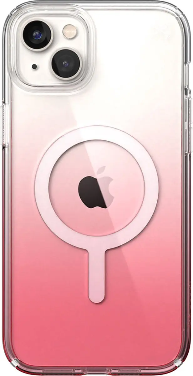 Speck Presidio Perfect Clear MagSafe iPhone 15/14 Plus - Roze - 4m Valbestendig