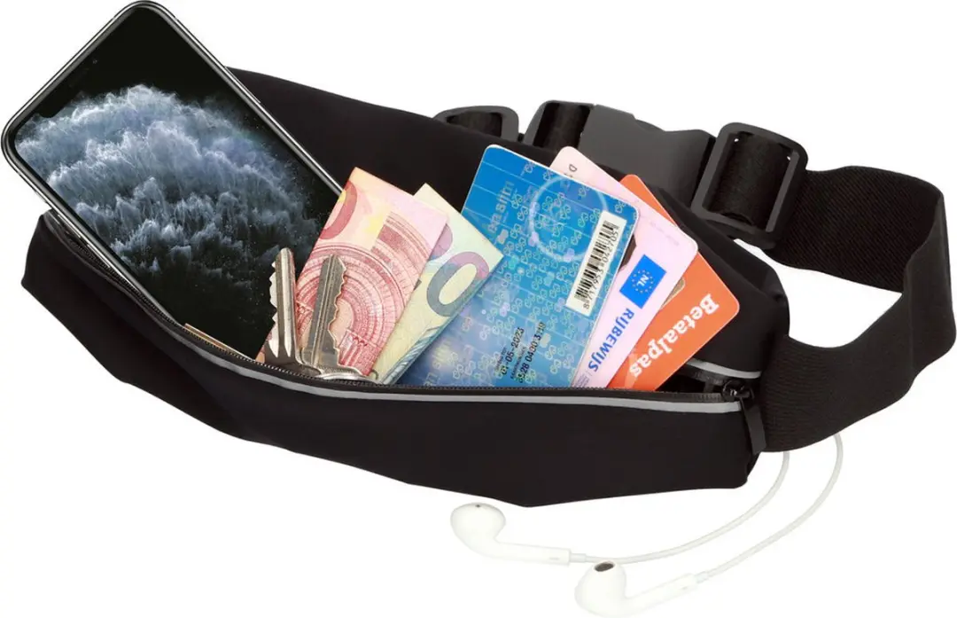 Mobiparts Comfort Fit Sport Belt MP-118492 - Apple iPhone 11 Pro - 5 Pasjes - Zwart