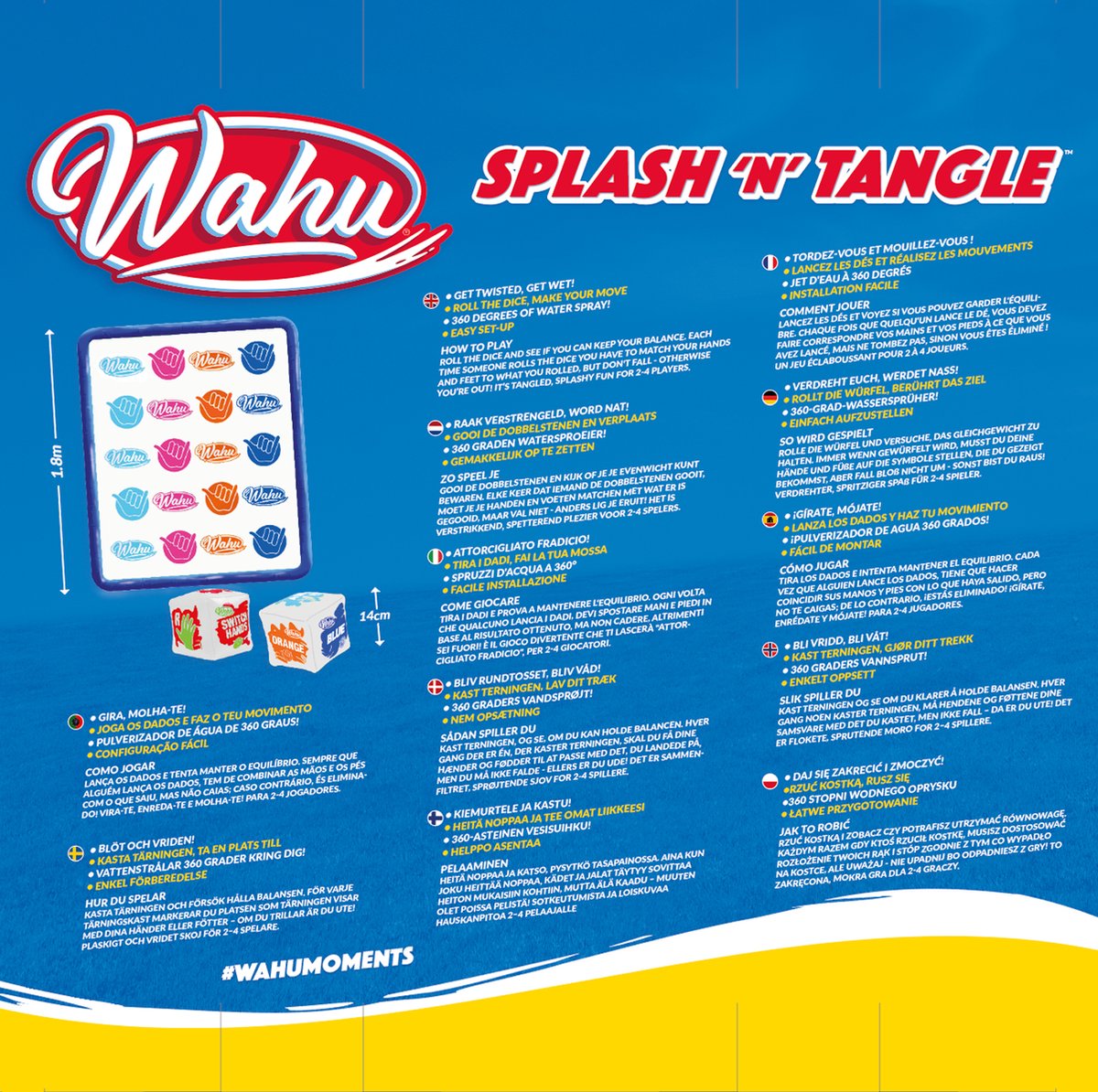 Wahu Splash & Tangle - Speelgoedwatersproeier - Kan jij het langste je balans behouden?