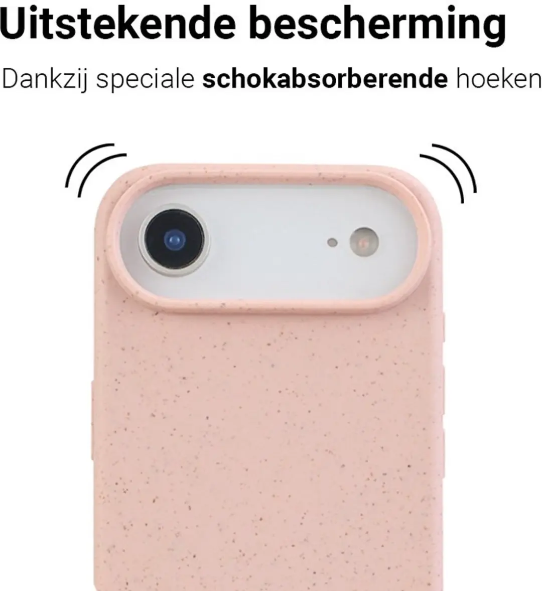 MobiQ Flexibel Eco Hoesje iPhone 17 Air 46-01273 - Roze