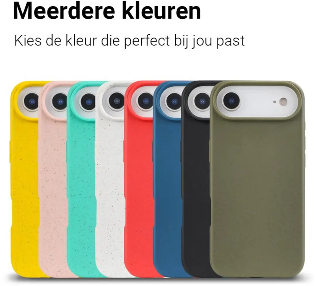 MobiQ Flexibel Eco Hoesje iPhone 17 Air 46-01273 - Roze