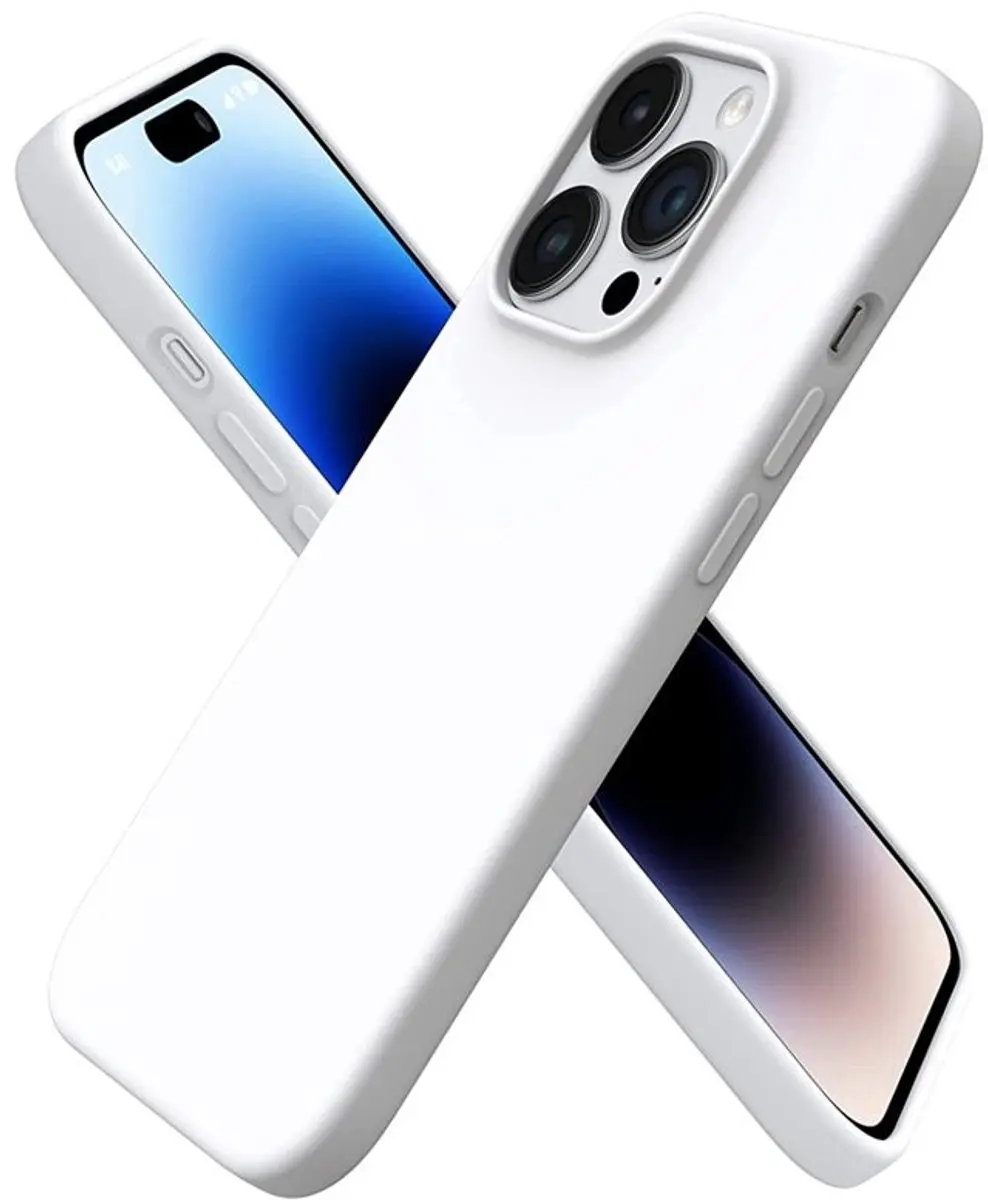 MobiQ Liquid Silicone Hoesje iPhone 15 Pro Max