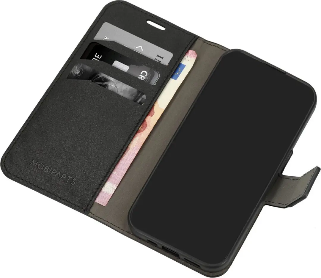 Mobiparts MP-125930 Hoesje Samsung Galaxy A55 - Wallet - Eco Leer - Zwart