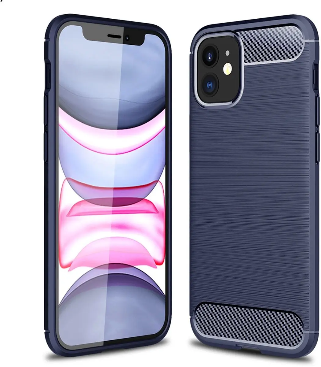 MobiQ Carbon Look Hoesje iPhone 12 Mini