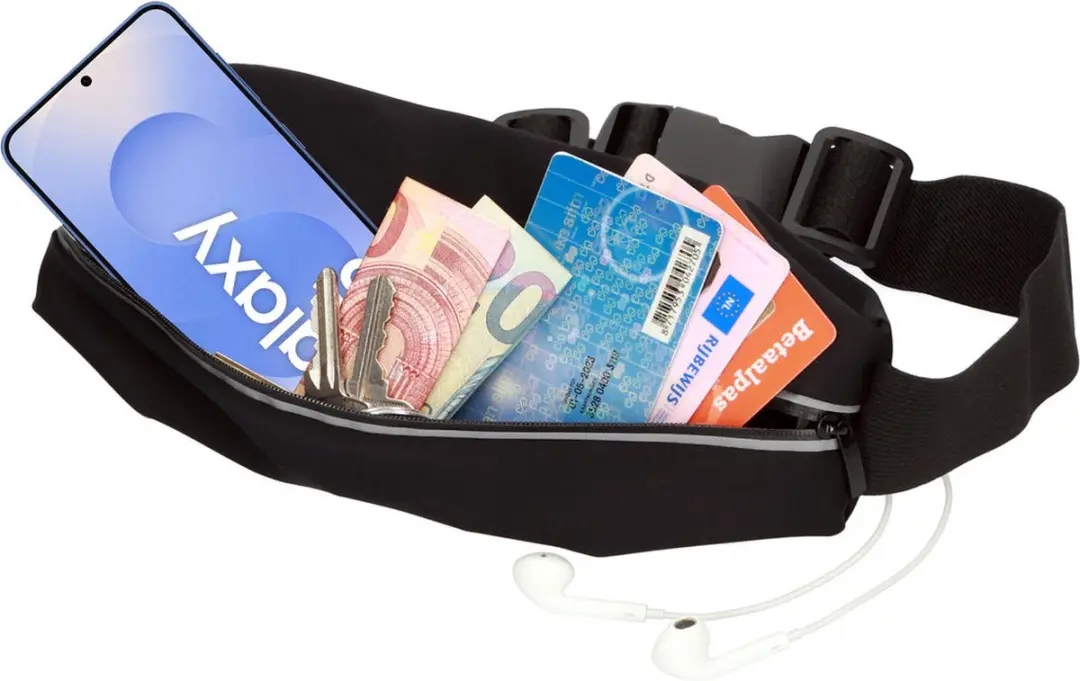 Mobiparts Comfort Fit Sport Belt MP-128605 - Zwart