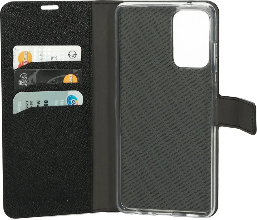 Mobiparts MP-113036 Hoesje Samsung Galaxy A72 5G - Portemonnee - 3 Opbergvakken - Zwart - afbeelding 6 van 6