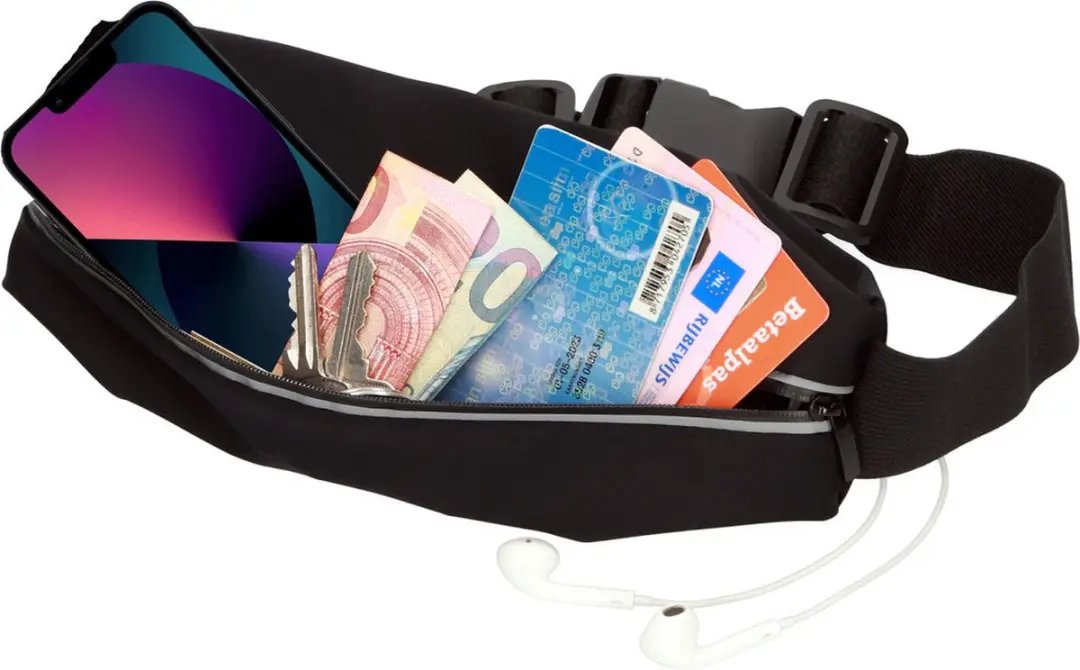 Mobiparts Comfort Fit Sport Belt MP-118659 - Zwart