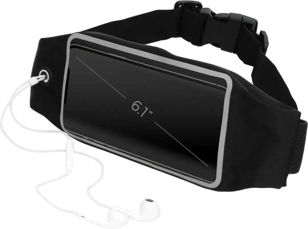 Mobiparts Comfort Fit Sport Belt MP-118659 - Zwart