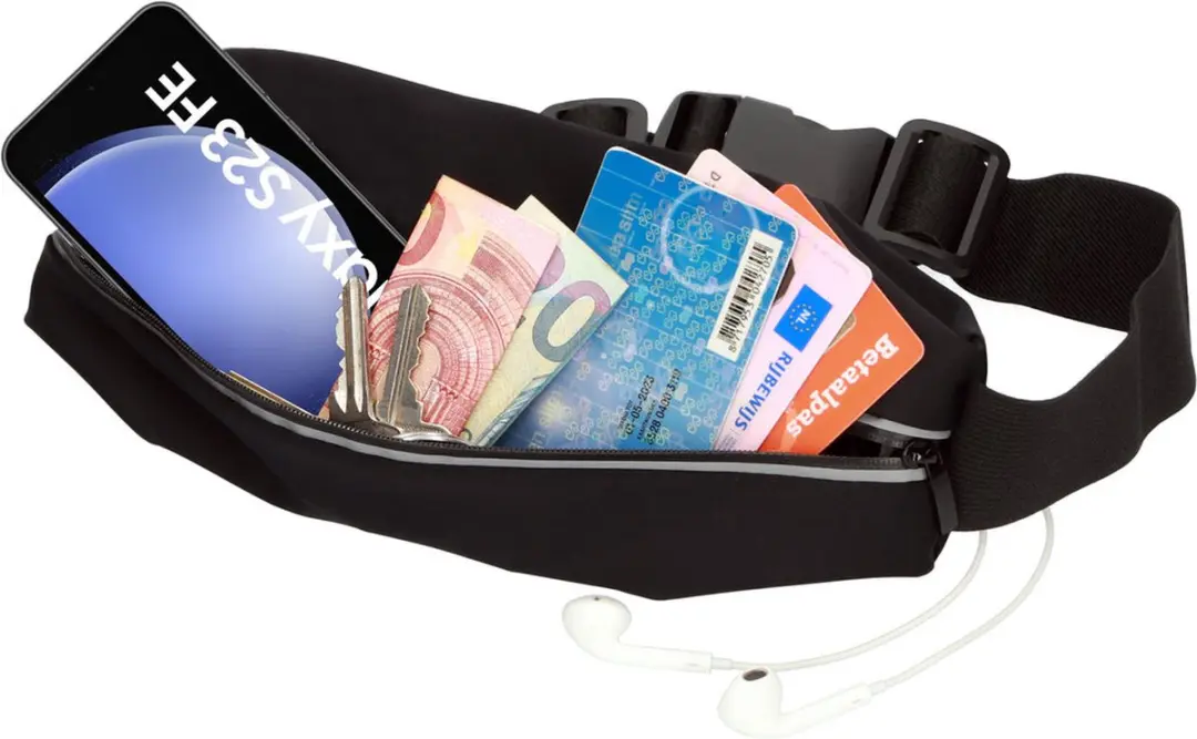 Mobiparts Comfort Fit Sport Belt MP-125486 - Zwart