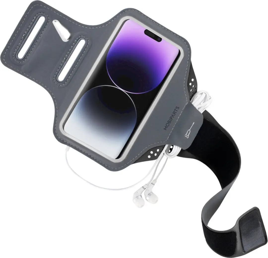 Mobiparts Hardlooparmband MP-122633 - iPhone 14 Pro - Zwart