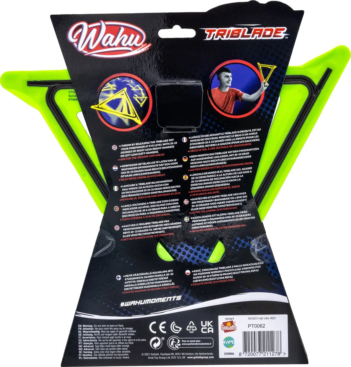 Goliath Wahu Triblade Boomerang Groen