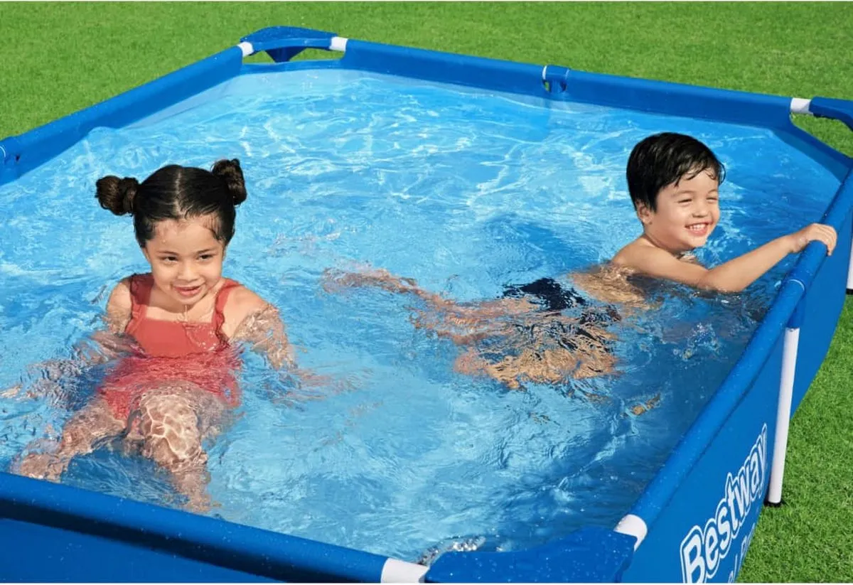 Bestway Steel Pro Zwembad 221x150x43cm - Blauw