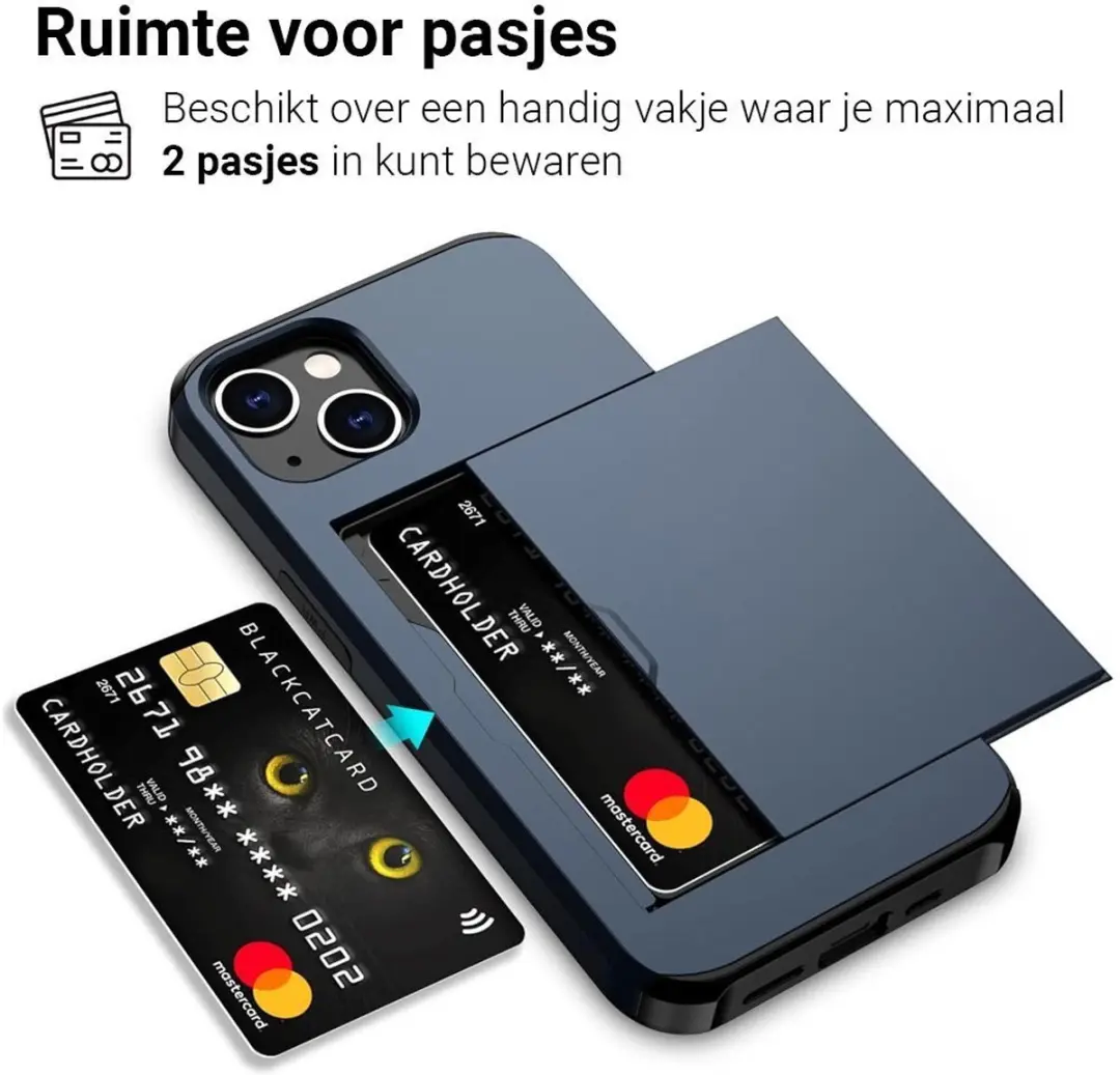 MobiQ iPhone 16e Pashoesje - Blauw - MPN 46-00826