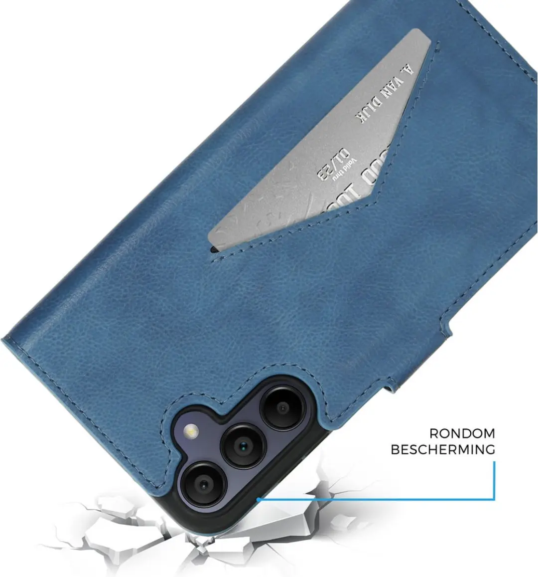 Mobiparts MP-125659 Hoesje Samsung Galaxy A15 - Wallet - Blauw - afbeelding 6 van 6