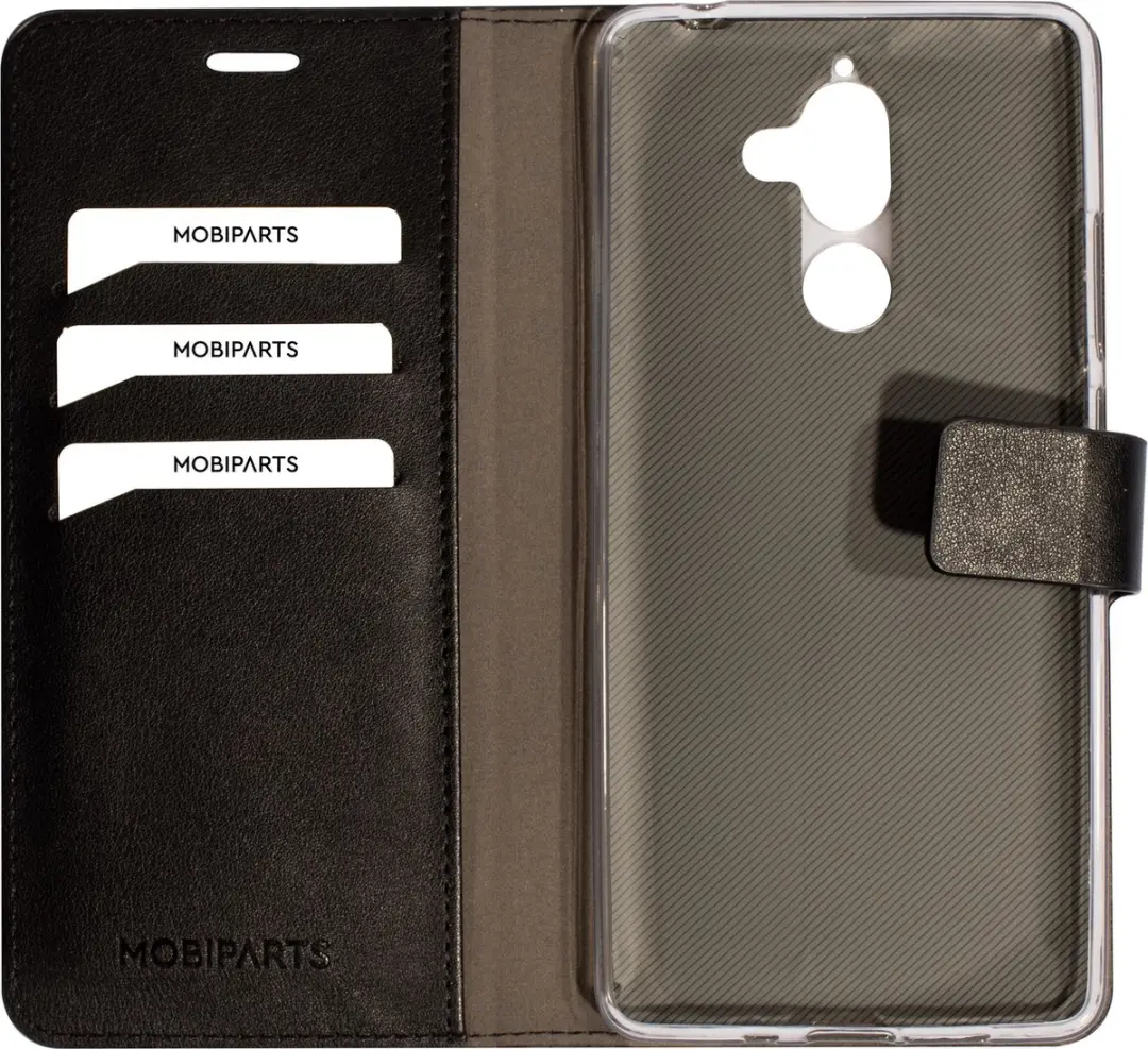 Mobiparts MP-84172 Hoesje Nokia 7 Plus - Wallet Eco Leer - Zwart