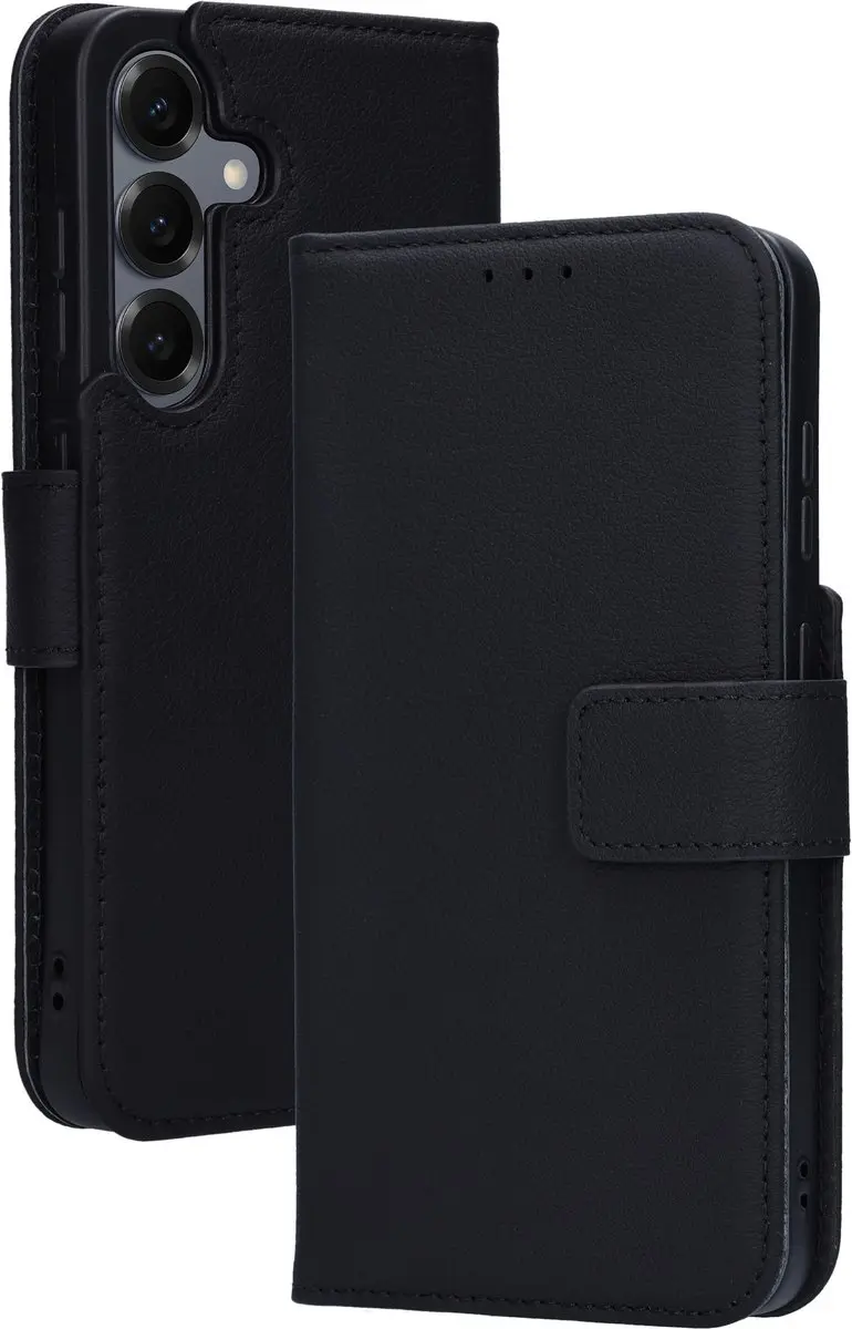 Mobiparts MP-128590 Leather Wallet Case Samsung Galaxy S25 - Zwart