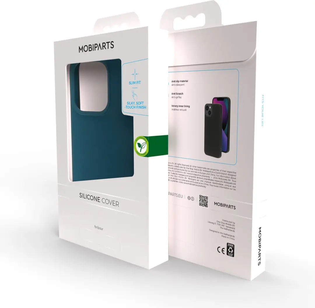 Mobiparts MP-5001179 Silicone Hoesje iPhone 14 Pro - Blauw