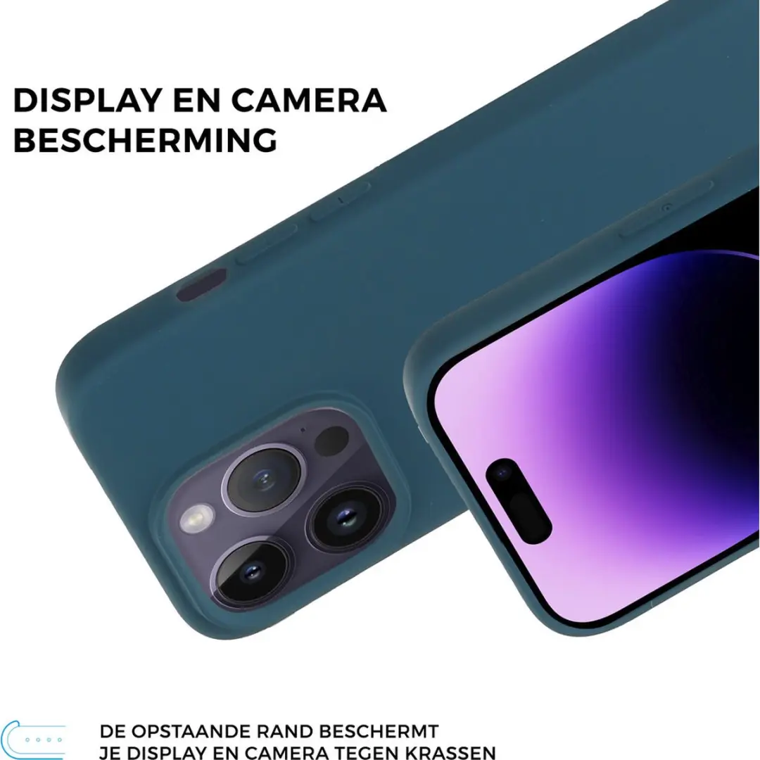 Mobiparts MP-5001179 Silicone Hoesje iPhone 14 Pro - Blauw