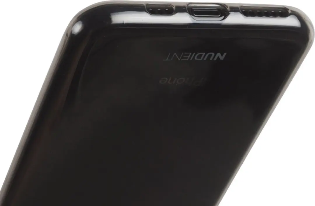 Nudient Thin Glossy Case iPhone 11 IP1161-TPUB - Zwart/Transparant - afbeelding 6 van 6