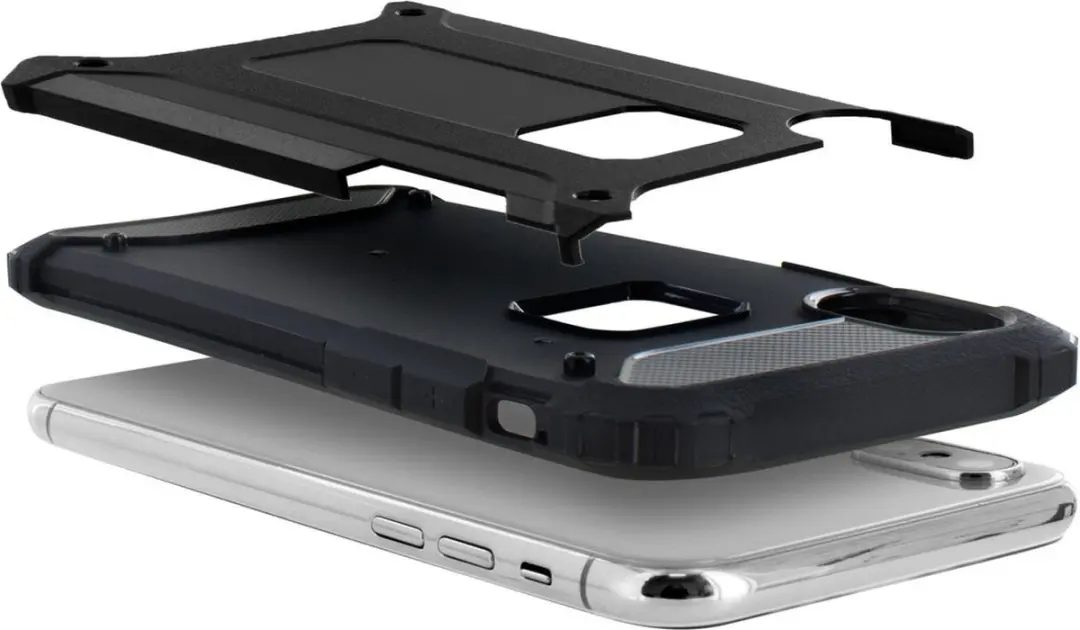 Mobiparts Rugged Shield MP-80777 - iPhone X/Xs - Zwart