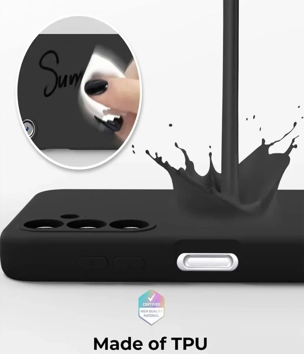 Selected Hoesje Samsung Galaxy A14 Back Cover - Dun TPU Zwart