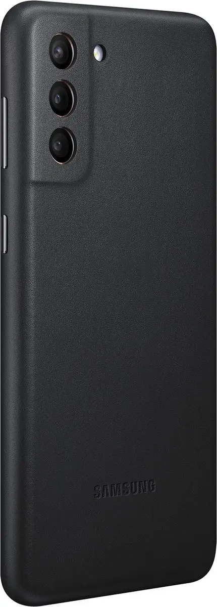Samsung Leather Hoesje S21 Plus - Zwart