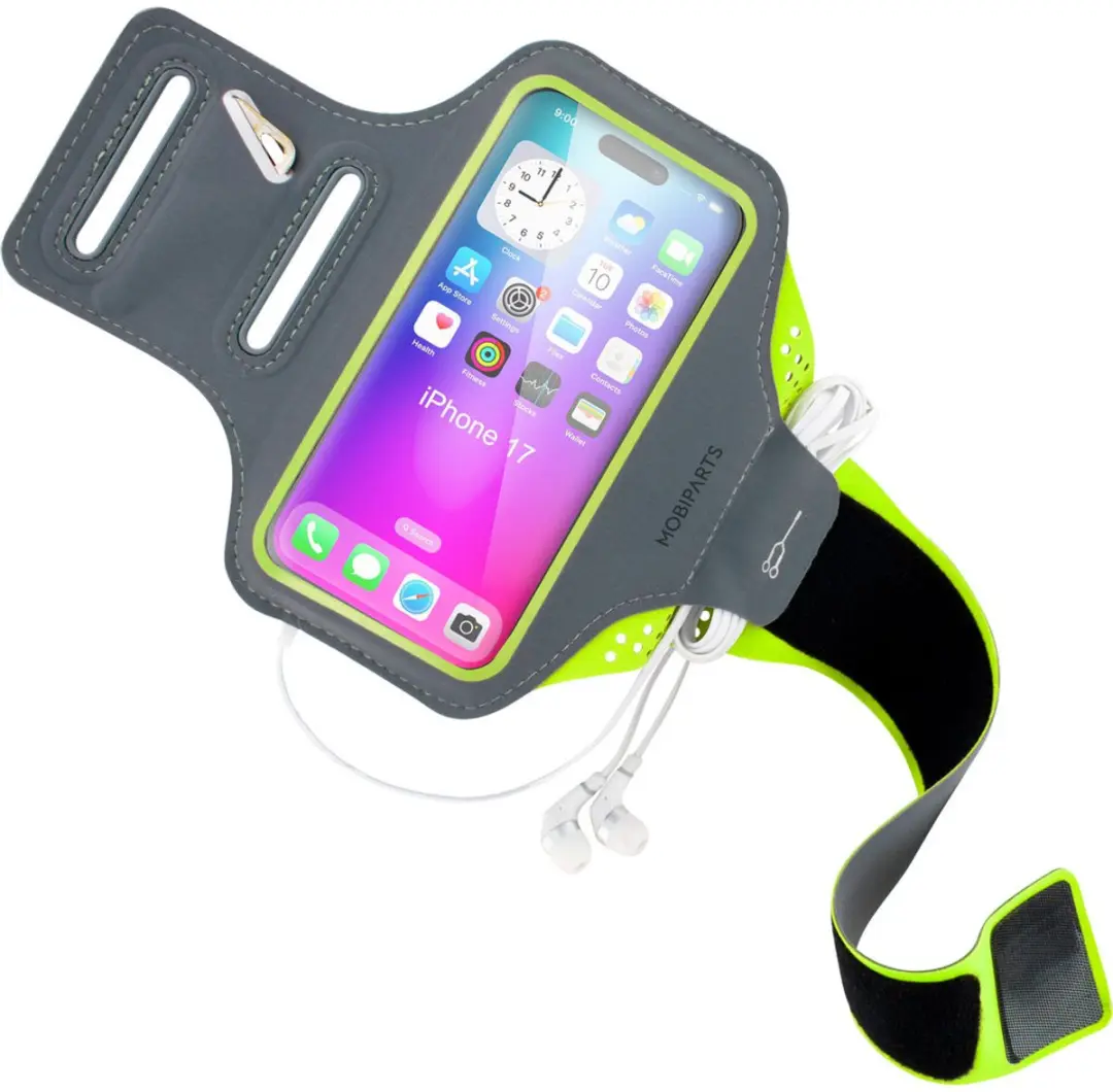 Mobiparts Hardlooparmband iPhone 17 MP-130101 - Groen