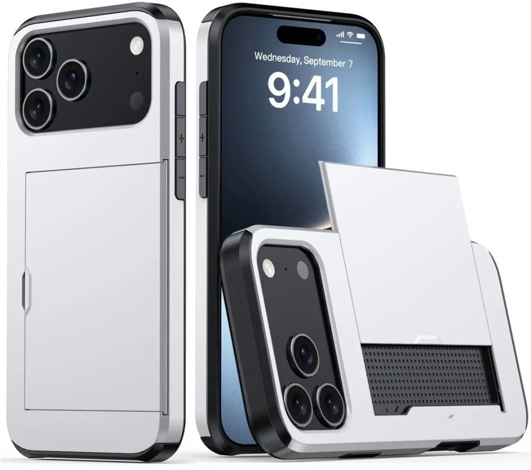 MobiQ Hybrid Card iPhone 17 Pro Hoesje