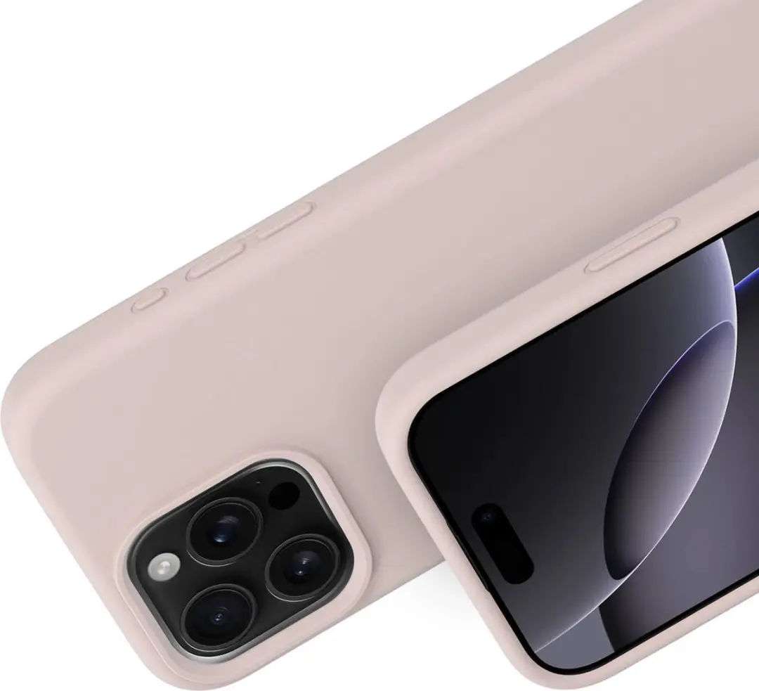 Mobiparts Hoesje iPhone 16 Pro Max MP-127670 - Beige Roze