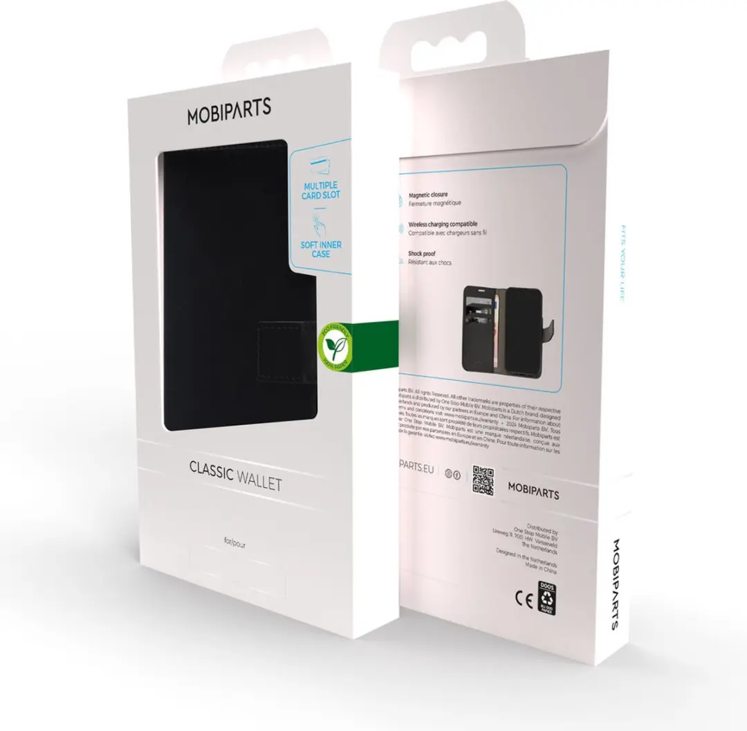 Mobiparts MP-127905 Hoesje Samsung Galaxy S24 FE - Wallet - Eco Leer - Zwart