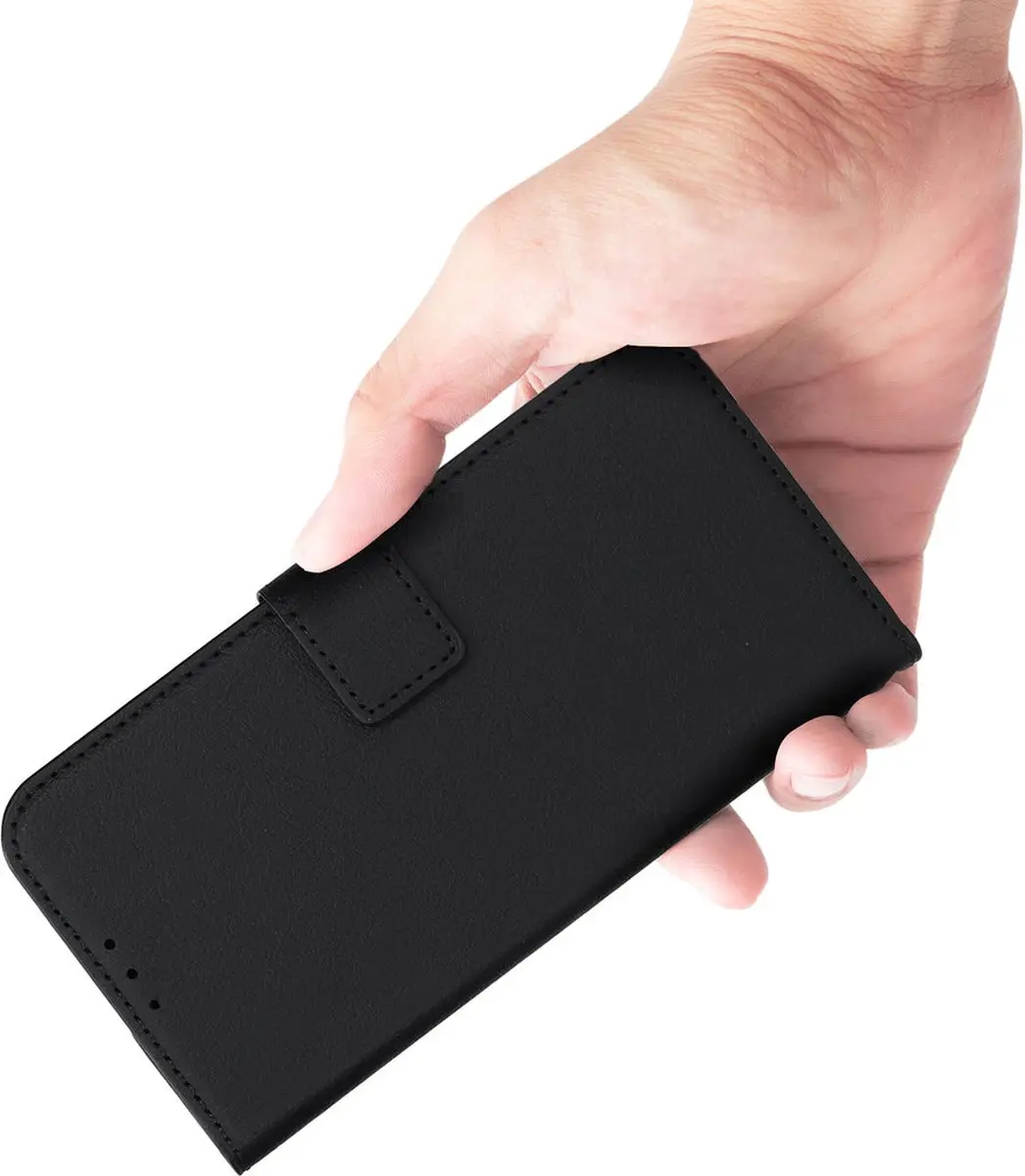 Mobiparts MP-127905 Hoesje Samsung Galaxy S24 FE - Wallet - Eco Leer - Zwart