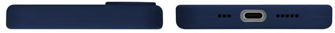 MobiQ Liquid Silicone Hoesje iPhone 16 Plus 46-00136 - donkerblauw