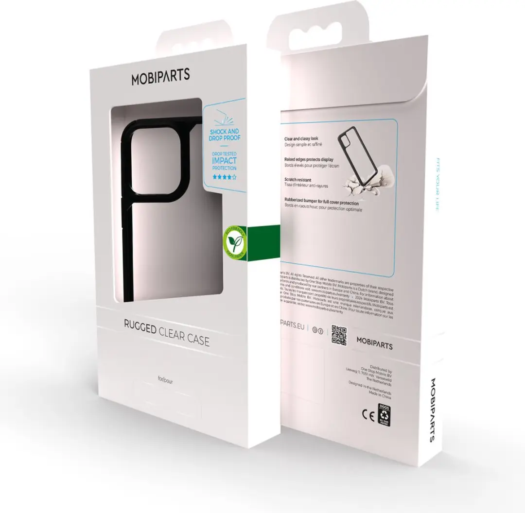 Mobiparts MP-5001156 Rugged Hoesje iPhone 14 Pro Max - Zwart/Transparent