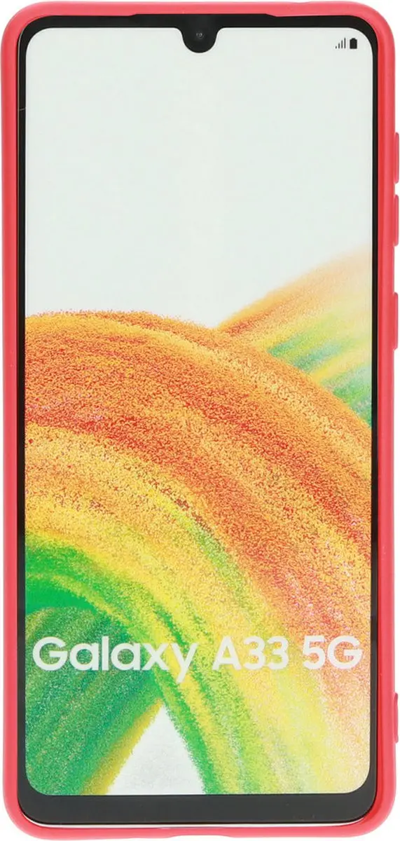 Mobiparts Hoesje Samsung Galaxy A33 5G - Siliconen - Rood - MP-121898