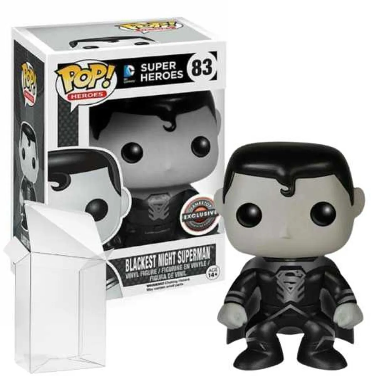 Funko DC Comics POP Vinyl 83 Superman Blackest Night Limited Edition - Zwart - afbeelding 3 van 3