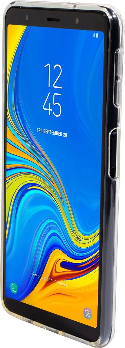 Mobiparts MP-84119 Hoesje Samsung Galaxy A7 (2018) - 3 Pasjes - Transparant