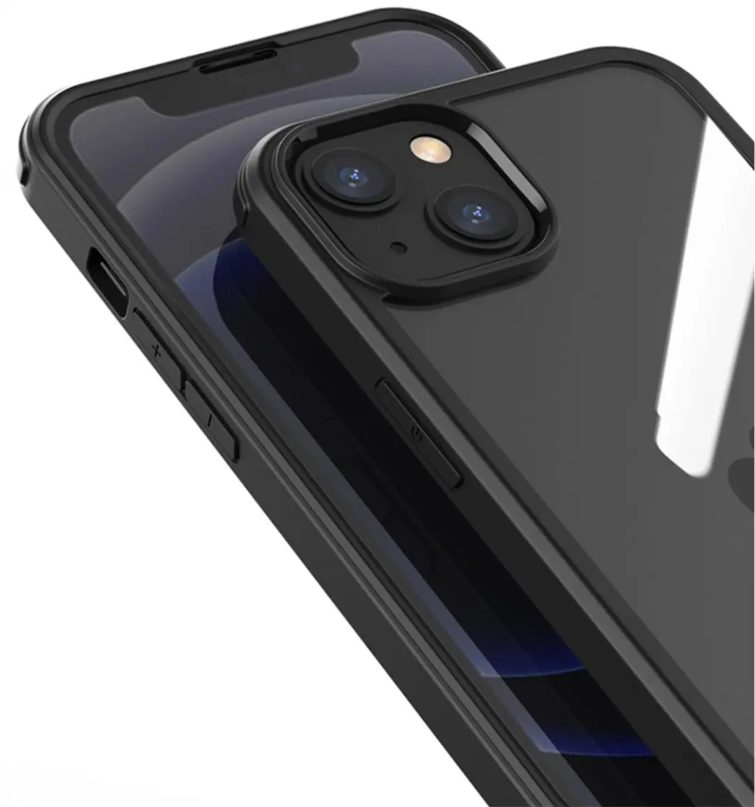 MobiQ Rugged 360 iPhone 13 Full Body Hoesje - 13-00916 Zwart