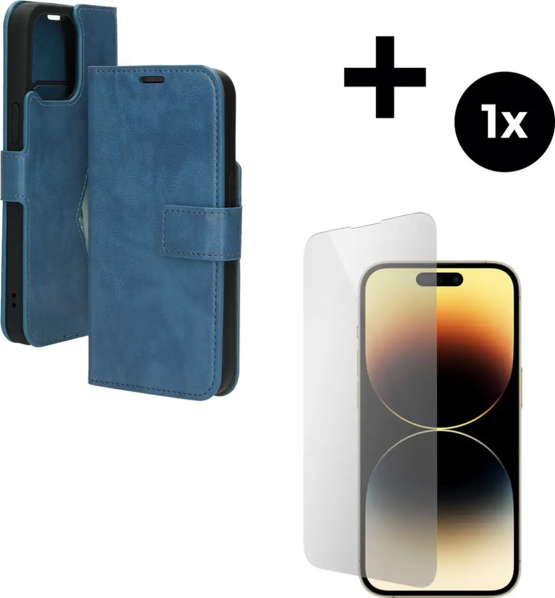Mobiparts Classic Wallet Hoesje iPhone 14 Pro Max MP-5001105 - Blauw