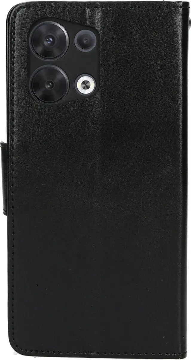 Mobiparts MP-123187 Hoesje Oppo Reno8 - Wallet/Eco Leer - 3 Pasjes - Zwart