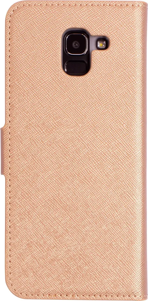 Mobiparts MP-86590 Hoesje Samsung Galaxy J6 (2018) - Saffiano Wallet - 3 Opbergvakken - Bruin Koper