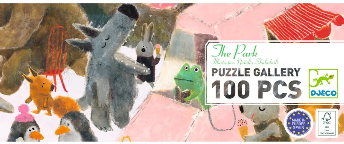 Djeco Puzzel Gallery The Park 100 Stuks - Multicolor