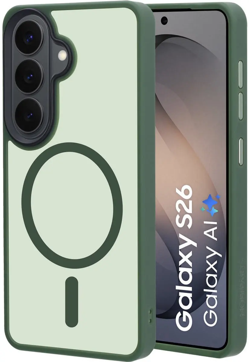 Mobiparts Hoesje Samsung Galaxy S26 Hardcover MagSafe Groen - MP-131545 - afbeelding 6 van 6