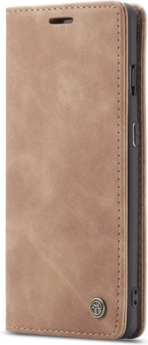 Caseme Book Case OnePlus 7 - 2 Pasjes - Bruin