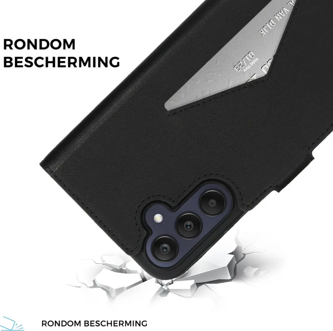 Mobiparts Classic Wallethoes Samsung Galaxy A25 - 3 Pasjes - Zwart MP-5002160